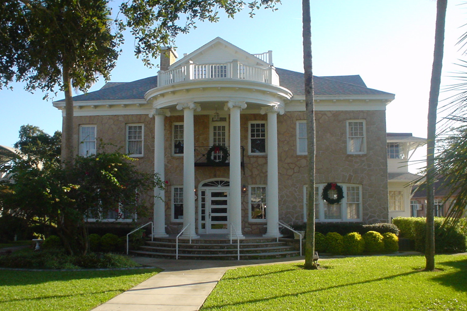 The Porcher House in Cocoa, a 1916 neoclassical home built by citrus grower Edward Porcher.