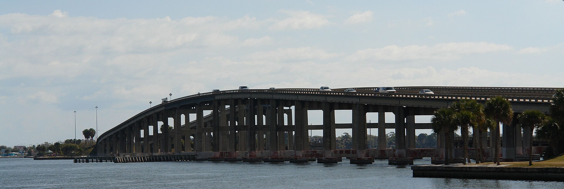 Bridge at Cocoa across the Indian River, the entry point to the historic Cocoa Village that revived through the 1980s and 1990s.