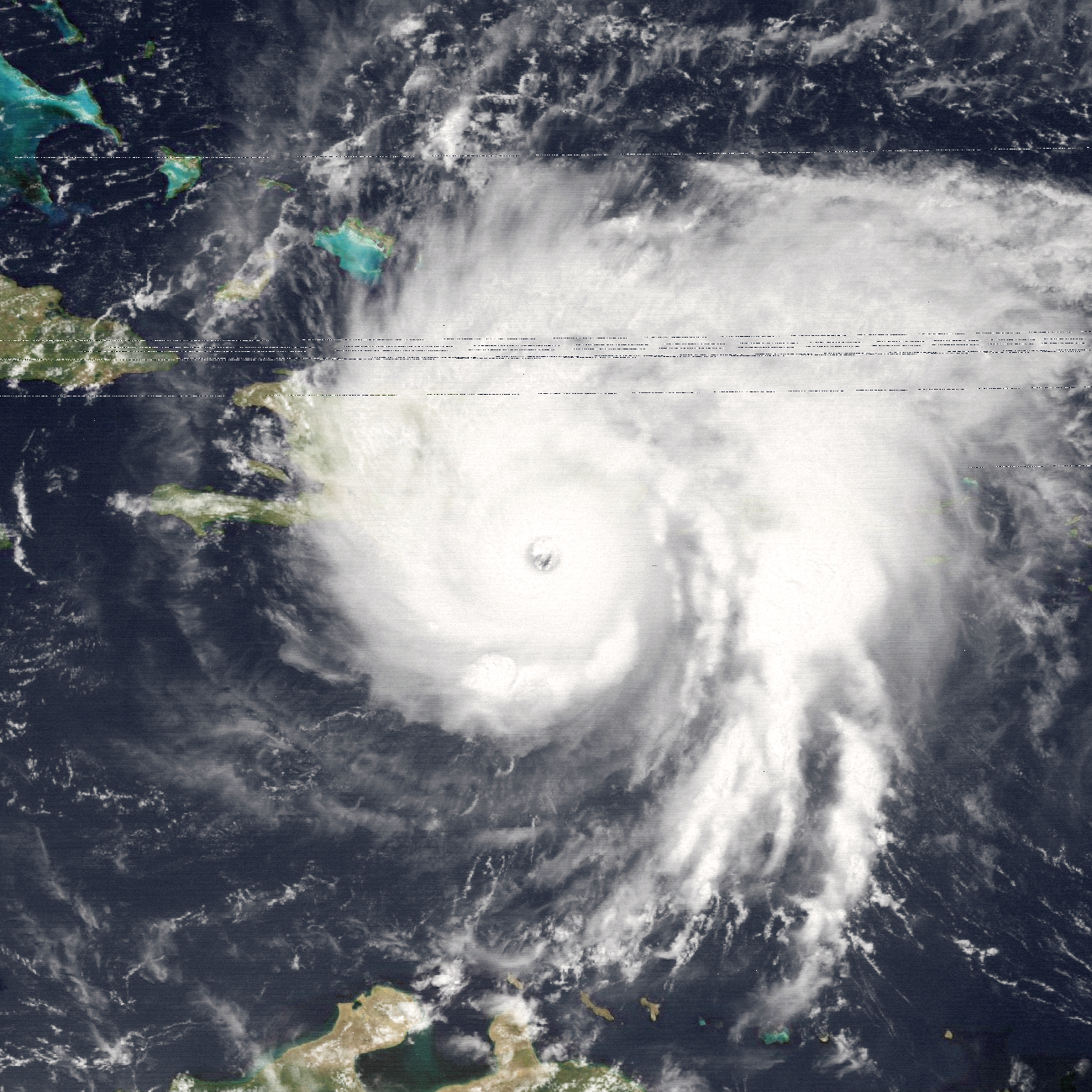 Hurricane David satellite imagery, August 31, 1979, three days before the Florida landfall.