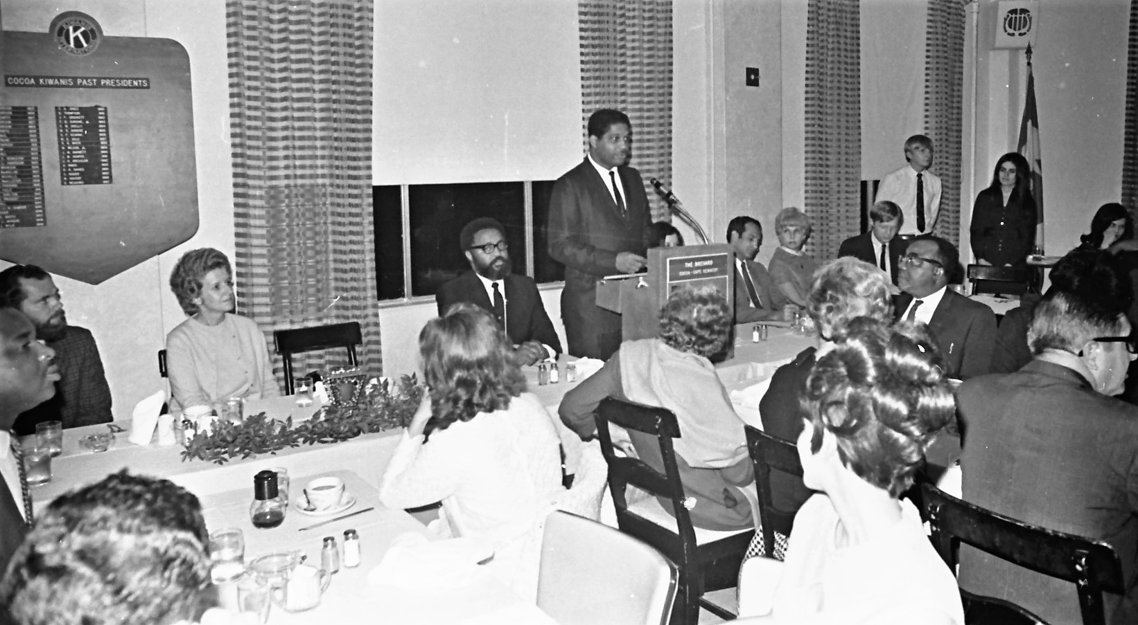 Robert Hayling hosting the December 1968 ACLU Annual Meeting in Florida.